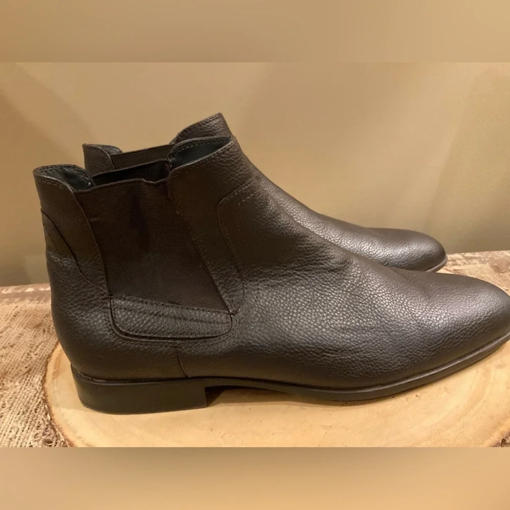 Calvin Klein Cadman Boots Mens‎ Sz-8 Pull On Dark Brown